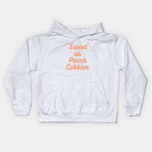 Sweet as a peach Kids Hoodie